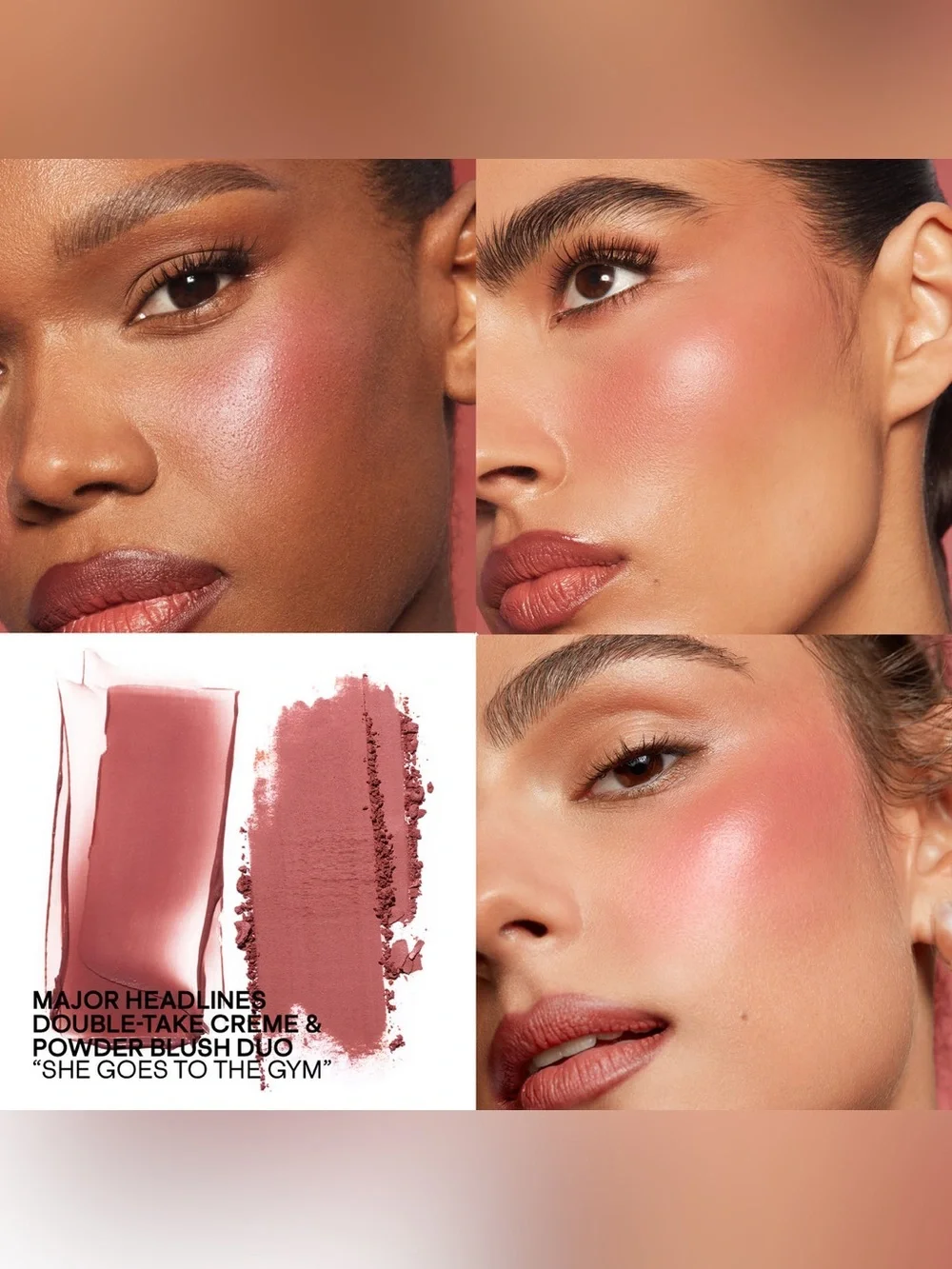 PATRICK TA Double-Take Crème & Powder Blush Duo “She Goes to the Gym” BNIB